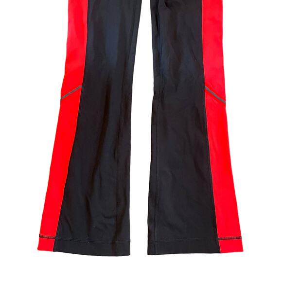 Lululemon Athletica Run Ice Queen Pant Black Love Red Athleisure Yoga Active - Picture 2 of 5